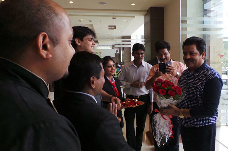 Udit Narayan Welcomed by Panache Team